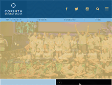 Tablet Screenshot of corinthchristian.org